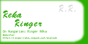 reka ringer business card